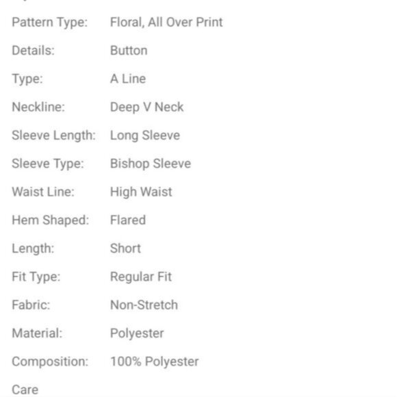 FLORAL DEEP PLUNGING DRESS - Picture 7 of 8